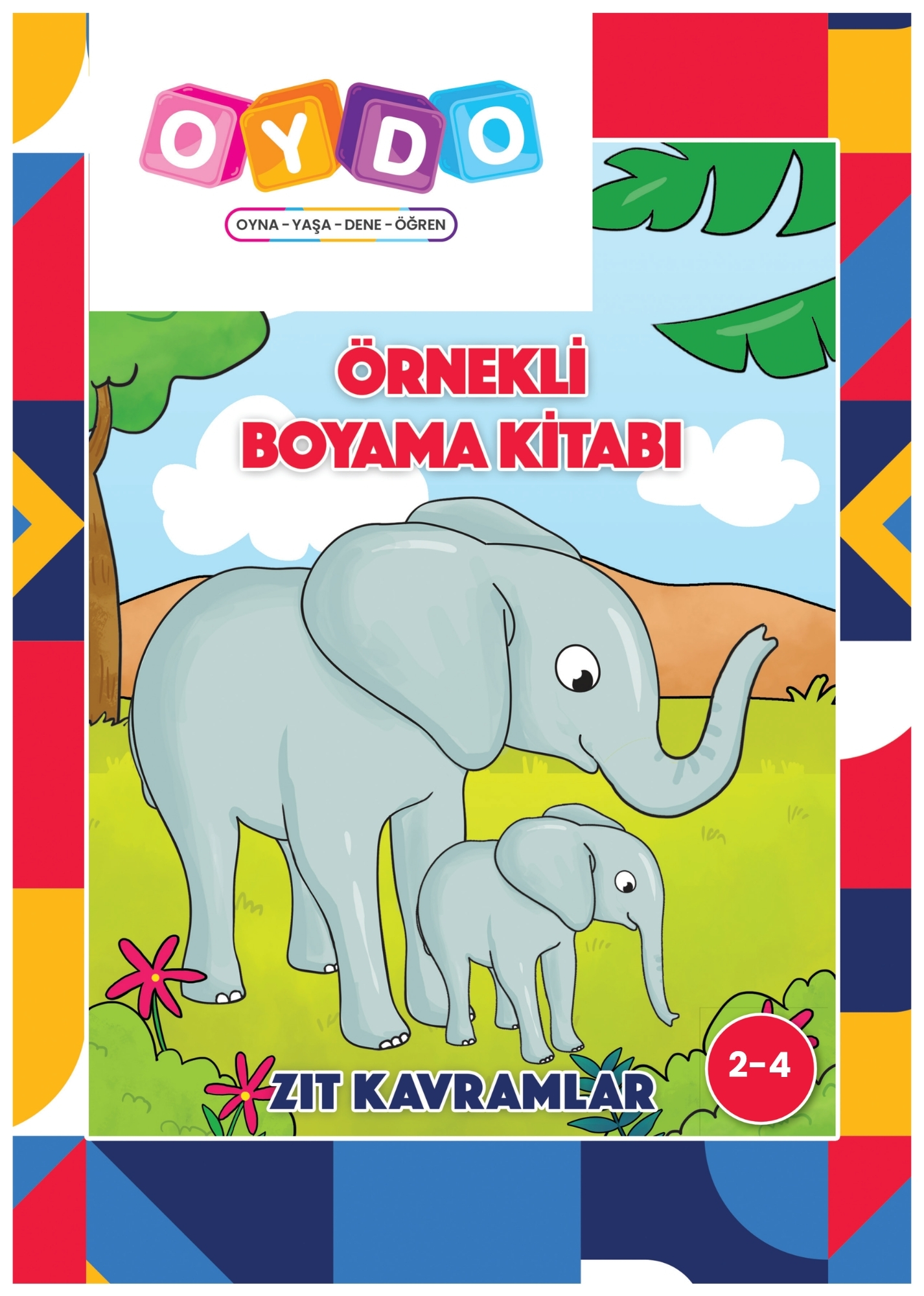 Oydo Örnekli Boyama Kitabı Zıt Kavramlar